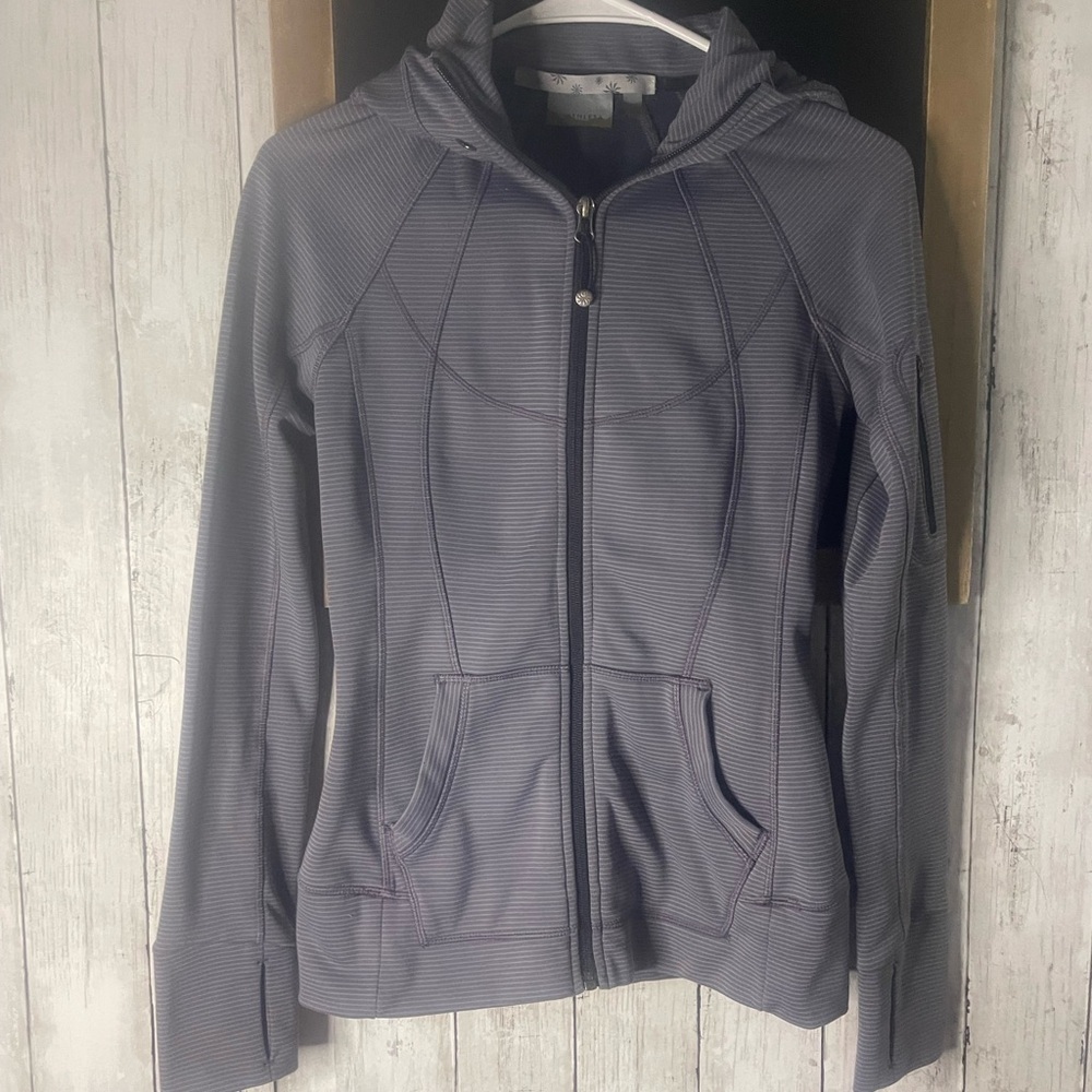 Athleta Gray Zip-Up Hoodie 378